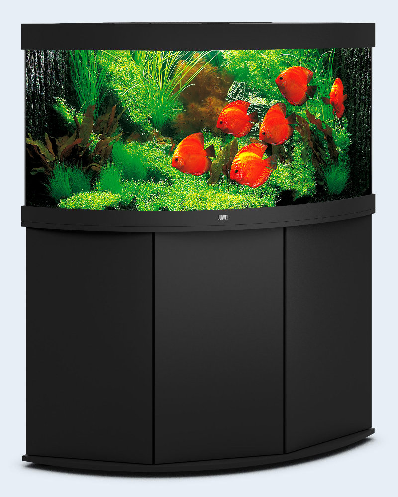 JUWEL аквариум Тригон 350 LED черный с тумбой SBX